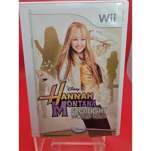 Hannah Montana Spotlight World Tour - Nintendo Wii Game & Manual